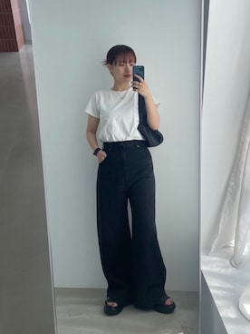 「RIM.ARK（リムアーク）のアイテム」を使った、RIM.ARK staffさん（レディース・160cm）の夏コーディネート