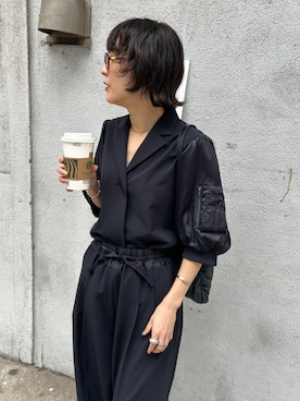 「RIM.ARK（リムアーク）のアイテム」を使った、RIM.ARK staffさん（レディース・160cm）の春コーディネート