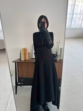 「アイテム（手袋）」を使った、RIM.ARK staffさん（レディース・170cm）の秋コーディネート