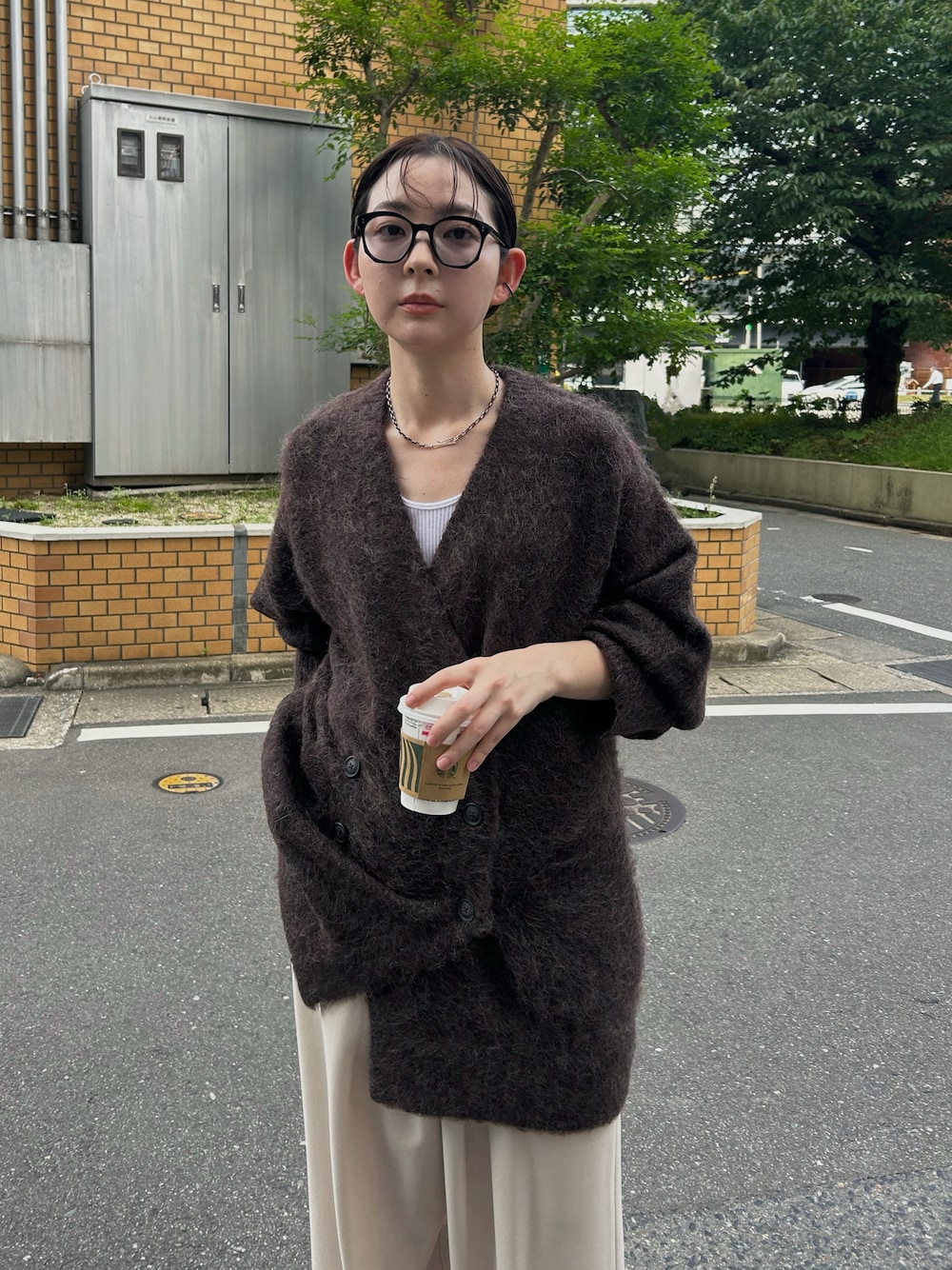 ⚫️新品タグ付⚫️リムアーク／Double breasted knit C/D RIM.ARK | Double breasted knit C/D (CARDIGANS ) |RIM.ARK