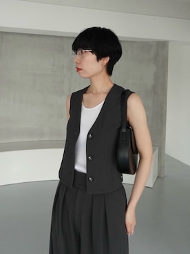 「RIM.ARK（リムアーク）のアイテム」を使った、RIM.ARK staffさん（レディース・171cm）の夏コーディネート