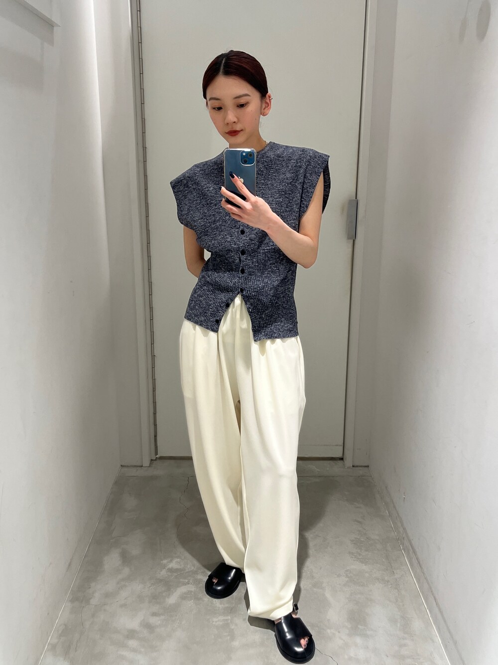 ミックスヤーンリブニット Mix yarn rib knit ミックスヤーンリブニット（ニット/セーター