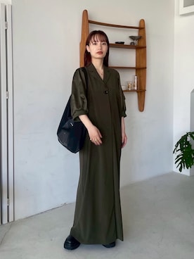 「MA-1」｜「アイテム（ワンピース/ドレス）」を使った、RIM.ARK staffさん（レディース・160cm）の夏コーディネート