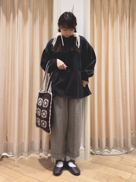 「アイテム（ドレスシューズ）」を使った、ゆいさん（レディース・154cm）の冬コーディネート