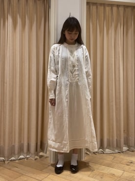 「TSUHARU by Samansa Mos2（ツハルバイサマンサモスモス）のアイテム（ワンピース/ドレス）」を使った、ゆいさん（レディース・154cm）の冬コーディネート