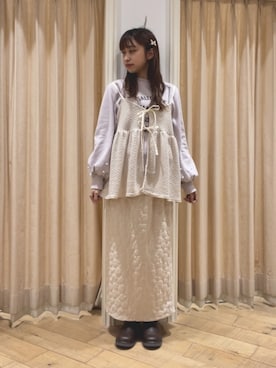 「Samansa Mos2（サマンサ モスモス）のアイテム（ブーツ）」を使った、ゆいさん（レディース・154cm）の冬コーディネート