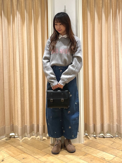 セール】◎レタリング配色ニット（ニット/セーター）｜Samansa Mos2