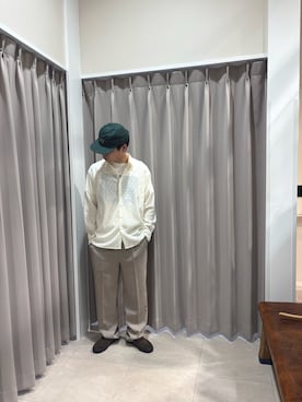 「Cooperstown Ball Cap（クーパーズタウンボールキャップ）のアイテム」を使った、中谷昇聖さん（メンズ・173cm）の春コーディネート