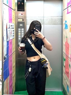 「RED KAP（レッドキャップ）のアイテム」を使った、sparoさん（レディース・152cm）の夏コーディネート