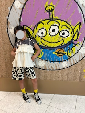 「アイテム（ソックス/靴下）」を使った、MiTsuMuさん（キッズ・127cm）の秋コーディネート