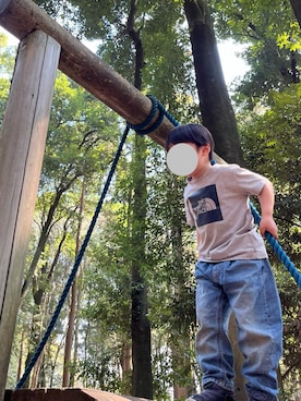「アイテム（パンツ）」を使った、MiTsuMuさん（キッズ・100cm）の夏コーディネート