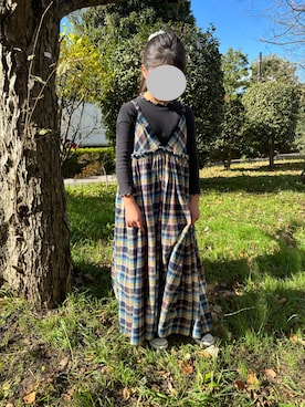 「キャミワンピース」｜MiTsuMuさん（キッズ・131cm）の冬コーディネート