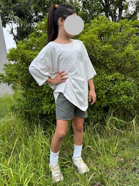 「アイテム（ソックス/靴下）」を使った、MiTsuMuさん（キッズ・131cm）の秋コーディネート