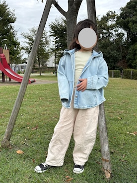 「アイテム（ジャケット/アウター）」を使った、MiTsuMuさん（キッズ・110cm）の秋コーディネート