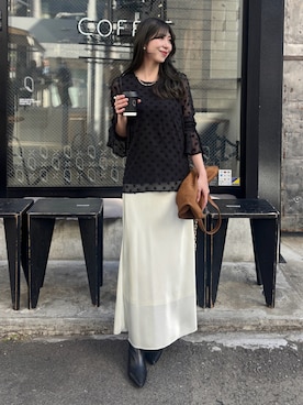 「LARUTA（ラルータ）のアイテム」を使った、yurie02082813さん（レディース・163cm）の冬コーディネート