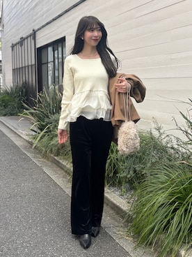 「LARUTA（ラルータ）のアイテム」を使った、yurie02082813さん（レディース・163cm）の冬コーディネート