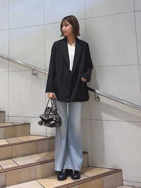 「アイテム（その他アウター）」を使った、Meiさん（レディース・164cm）の秋コーディネート