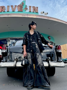 王覇さん（メンズ・175cm）の春コーディネート