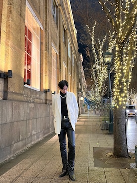 「アイテム（その他トップス）」を使った、王覇さん（メンズ・175cm）の秋コーディネート