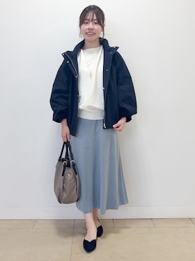 「Reflect（リフレクト）のアイテム（トップス）」を使った、nikoniko0901さん（レディース・158cm）の秋コーディネート