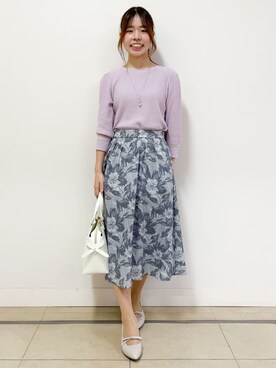 「アイテム（デニムジャケット、ピンク系）」を使った、nikoniko0901さん（レディース・158cm）の春コーディネート