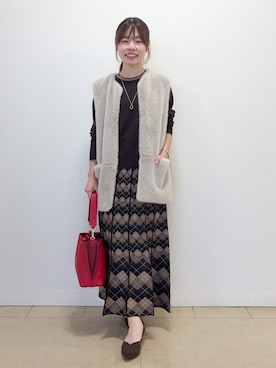 「Reflect（リフレクト）のアイテム（ブルゾン）」を使った、nikoniko0901さん（レディース・158cm）の秋コーディネート