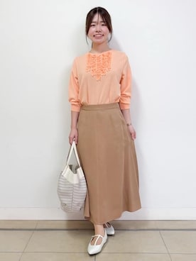 「Reflect（リフレクト）のアイテム（シューズ）」を使った、nikoniko0901さん（レディース・158cm）の春コーディネート