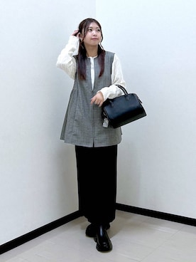 「アイテム（その他雑貨）」を使った、もっちゃんさん（レディース・156cm）の秋コーディネート