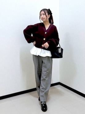 「アイテム（その他雑貨）」を使った、もっちゃんさん（レディース・156cm）の秋コーディネート