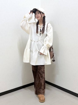 「アイテム（雑貨/ホビー）」を使った、もっちゃんさん（レディース・156cm）の秋コーディネート