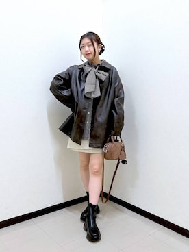 「アイテム（カバーオール）」を使った、もっちゃんさん（レディース・156cm・20代）の秋コーディネート