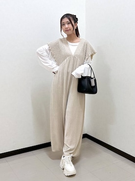 「アイテム（雑貨/ホビー）」を使った、もっちゃんさん（レディース・156cm）の秋コーディネート