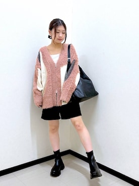 「アイテム（シュシュ）」を使った、もっちゃんさん（レディース・156cm・20代）の秋コーディネート