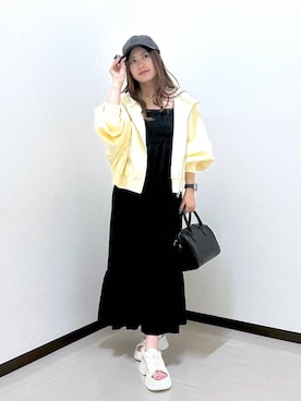 シャーリングワンピース 292364を使った人気ファッション