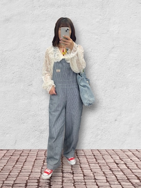 「CONVERSE ALL STAR（コンバースオールスター）のアイテム」を使った、memeさん（レディース・158cm）の春コーディネート