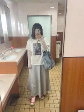 「CONVERSE ALL STAR（コンバースオールスター）のアイテム」を使った、memeさん（レディース・158cm）の春コーディネート