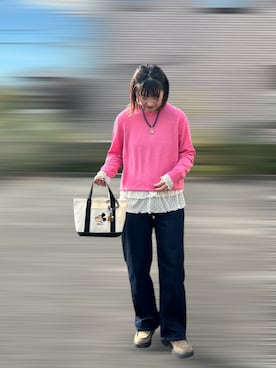 「アイテム（その他トップス）」を使った、memeさん（レディース・158cm）の秋コーディネート