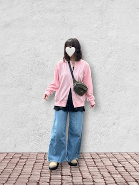 「しまむら（シマムラ）のアイテム（パンツ）」を使った、memeさん（レディース・158cm）の春コーディネート