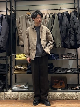 真鍋　嘉淳さん（メンズ・181cm）の冬コーディネート