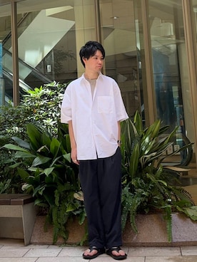 真鍋 嘉淳さん(メンズ・181cm)の夏コーディネート