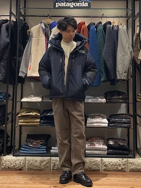 真鍋　嘉淳さん（メンズ・181cm）の冬コーディネート