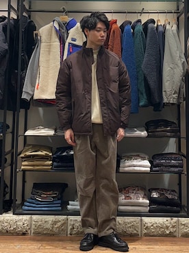 真鍋　嘉淳さん（メンズ・181cm）の冬コーディネート