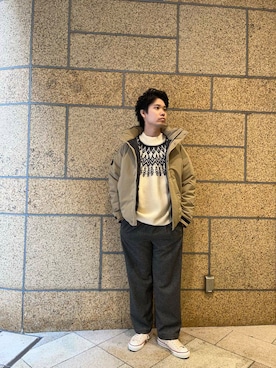 真鍋　嘉淳さん（メンズ・181cm）の冬コーディネート