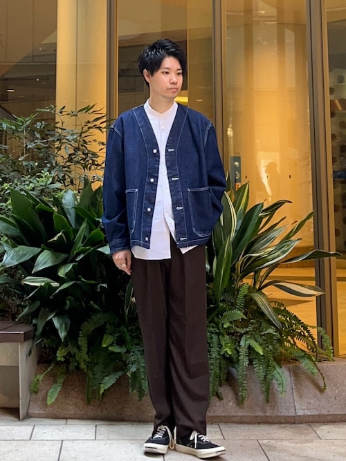 セール】FORK&SPOON JFデニムノーカラージャケット（デニムジャケット