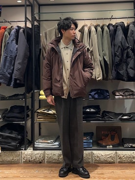 真鍋　嘉淳さん（メンズ・181cm）の冬コーディネート