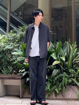 真鍋 嘉淳さん(メンズ・181cm)の夏コーディネート