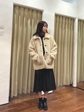 莉緒さん(レディース・163cm)の冬コーディネート