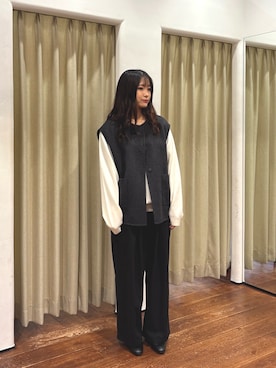 莉緒さん（レディース・163cm）の秋コーディネート