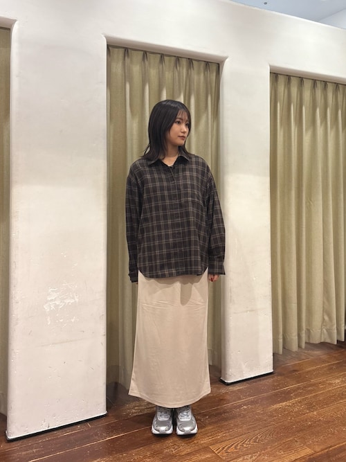 起毛チェック2WAYシャツ