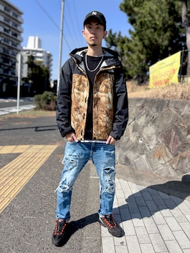 「American Eagle（アメリカンイーグル）のアイテム」を使った、TA-TIさん（メンズ・180cm）の春コーディネート